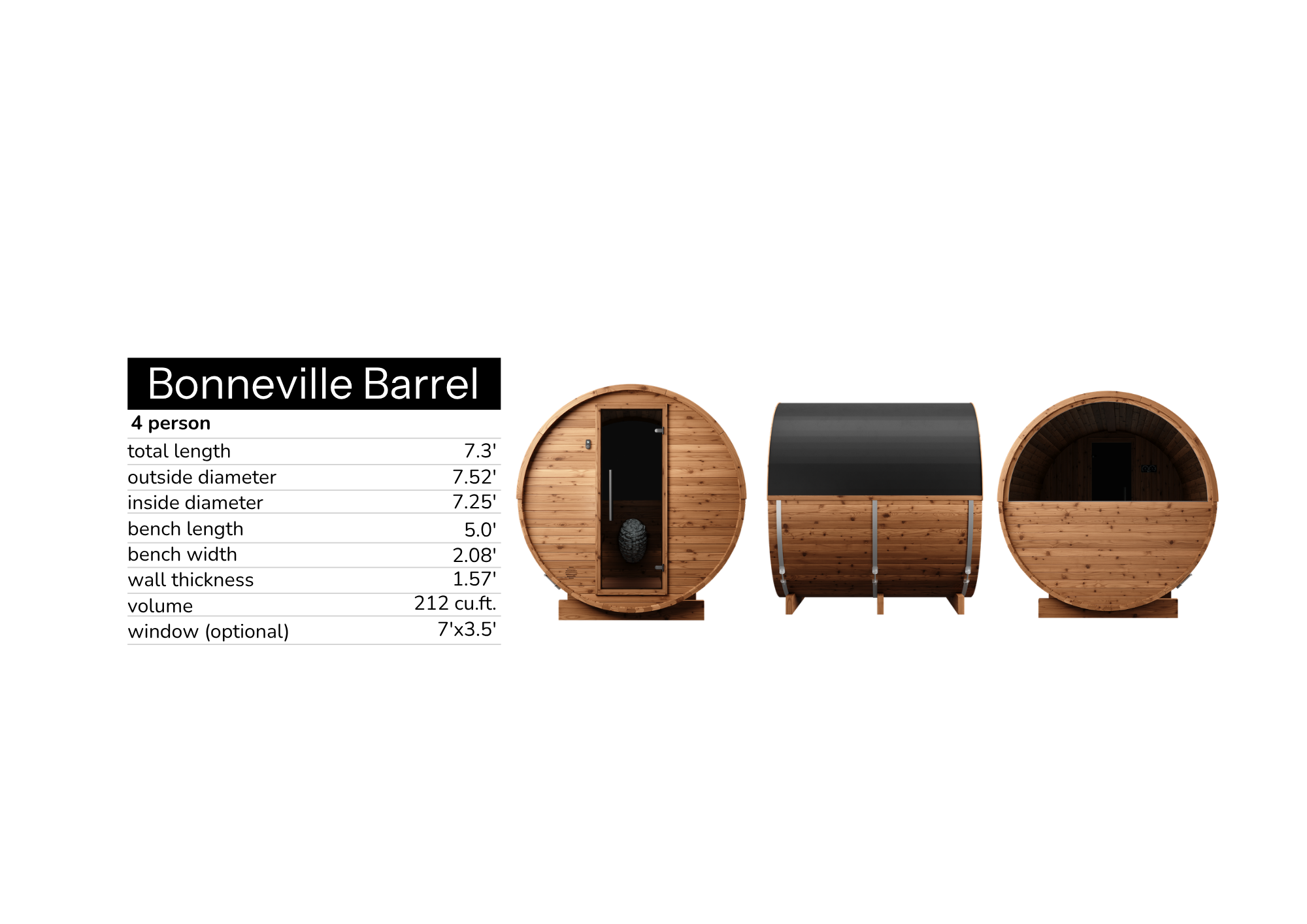 The Bonneville Barrel - 2 person