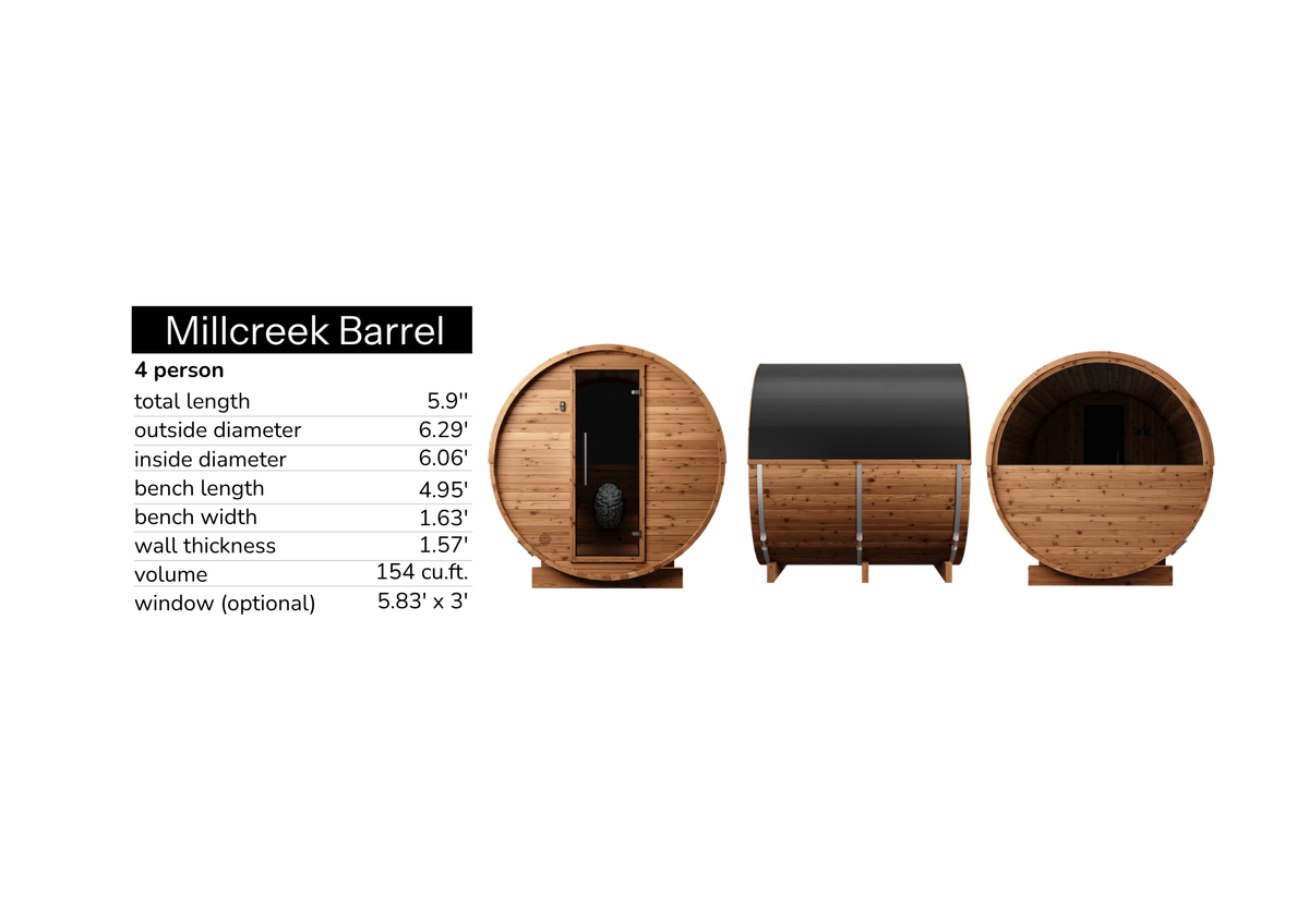 The Millcreek Barrel - 4 person